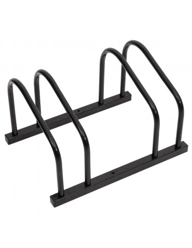 Portabici per 2 Biciclette Acciaio Nero
