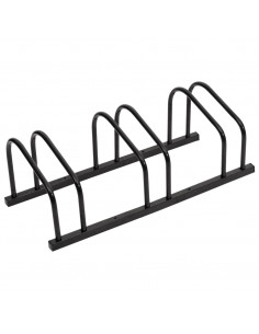 Portabici per 3 Biciclette Acciaio Nero 2