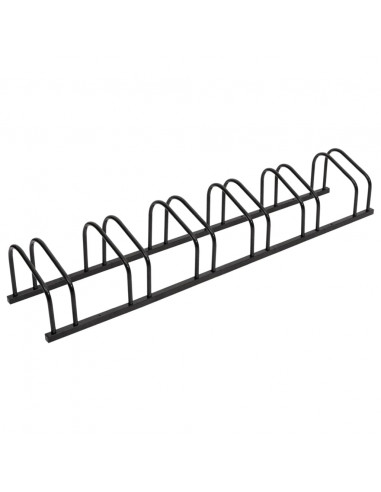 Portabici per 6 Biciclette Acciaio Nero