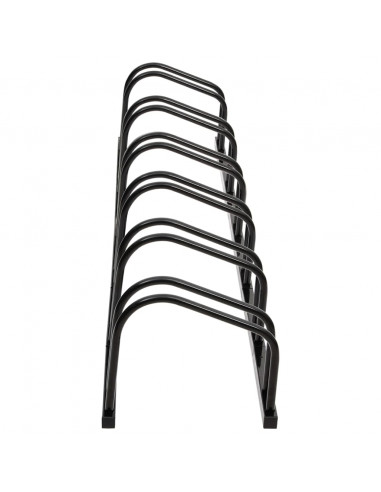 Portabici per 6 Biciclette Acciaio Nero