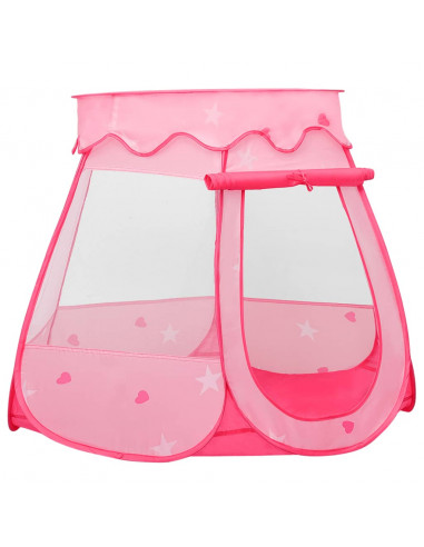 Tenda da Gioco per Bambini Rosa con 250 Palline 102x102x82 cm