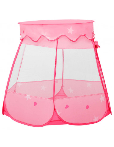Tenda da Gioco per Bambini Rosa con 250 Palline 102x102x82 cm