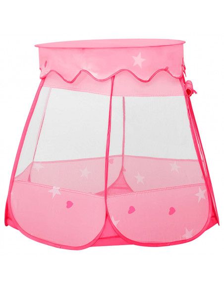 Tenda da Gioco per Bambini Rosa con 250 Palline 102x102x82 cm