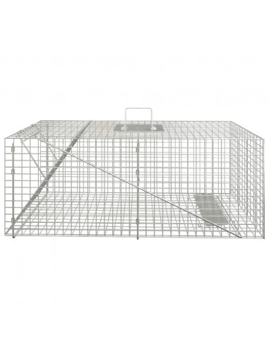 Trappola per Animali 64,5x25x26,5 cm in Ferro Zincato
