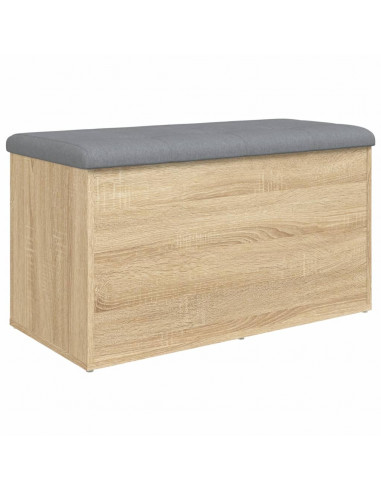 Panca Portaoggetti Rovere Sonoma 82x42x45 cm Legno Multistrato