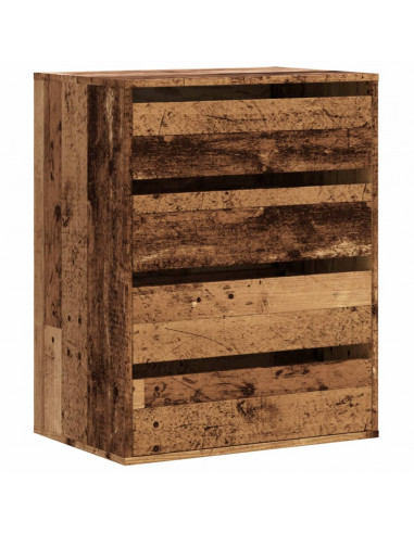 Cassettiera Angolare Legno Antico 60x41x76 cm Legno Multistrato