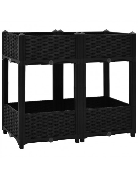 Fioriera Rialzata 80x40x71 cm in Polipropilene