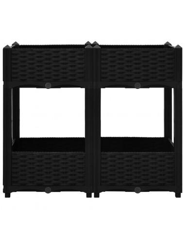 Fioriera Rialzata 80x40x71 cm in Polipropilene