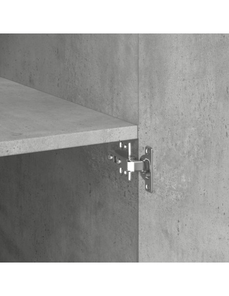 Armadietto Grigio Cemento 80x42,5x225 cm in Truciolato