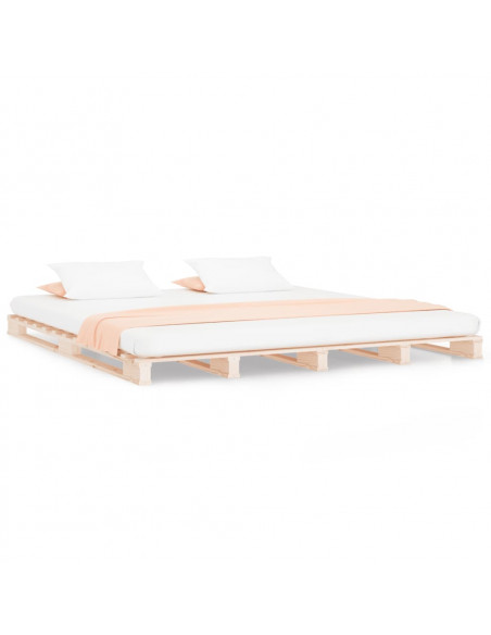 Letto a Pallet 180x200 cm Super King in Legno Massello