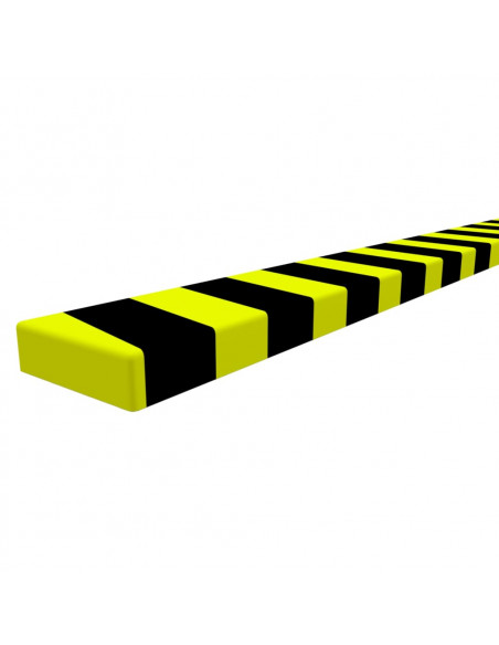 Protezione Angoli Giallo e Nero 6x2x101,5 cm in PU