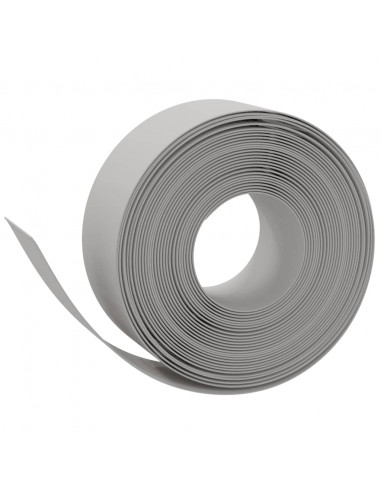 Bordature da Giardino 5 pz Grigie 10 m 20 cm in Polietilene