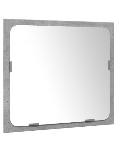 Set Mobili da Bagno 3 pz Grigio Cemento in Legno Multistrato