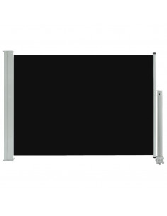 Tenda Laterale Retrattile per Patio 80x300 cm Nera 2