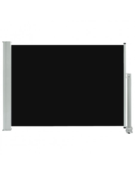Tenda Laterale Retrattile per Patio 80x300 cm Nera
