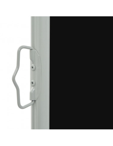 Tenda Laterale Retrattile per Patio 80x300 cm Nera