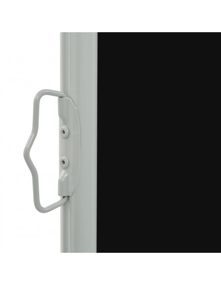 Tenda Laterale Retrattile per Patio 80x300 cm Nera
