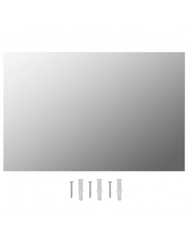 Specchi da Parete 2 pz 60x40 cm Rettangolari in Vetro