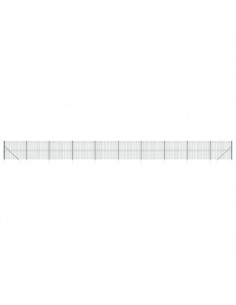 Recinzione Metallica con Picchetti Ancoraggio Verde 2,2x25 m 2