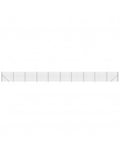Recinzione Metallica con Picchetti Ancoraggio Antracite 1,8x25m 2