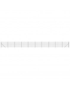 Recinzione Metallica con Picchetti Ancoraggio Antracite 1,6x25m 2