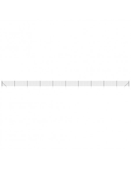 Recinzione Metallica con Picchetti Ancoraggio Antracite 1x25 m