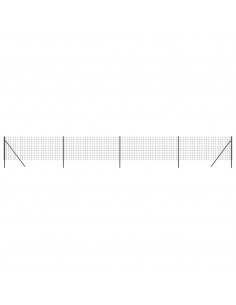 Recinzione Metallica Antracite 1,1x10 m in Acciaio Zincato 2