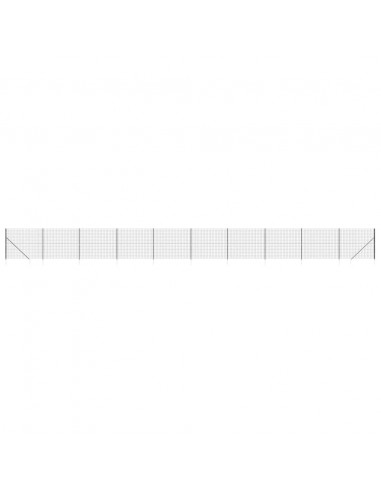 Recinzione Metallica con Picchetti Ancoraggio Antracite 2x25 m