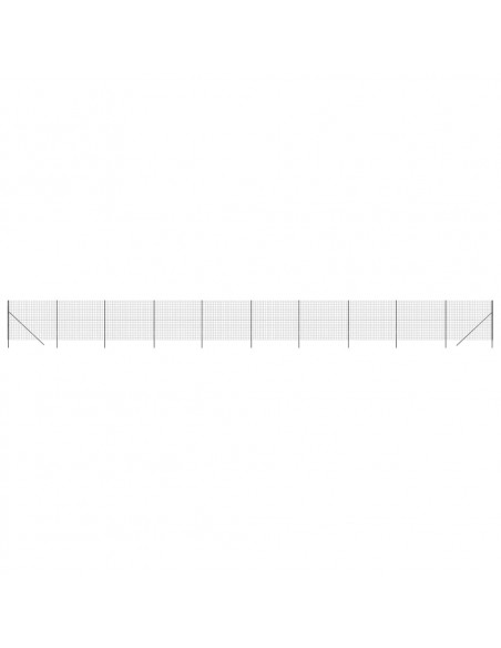Recinzione Metallica Antracite 1,8x25 m in Acciaio Zincato