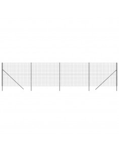 Recinzione Metallica Antracite 2,2x10 m in Acciaio Zincato 2