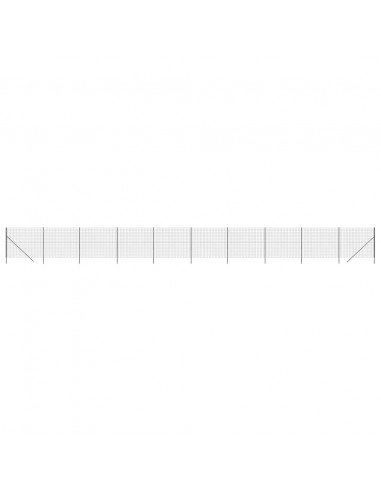 Recinzione Metallica Antracite 2x25 m in Acciaio Zincato