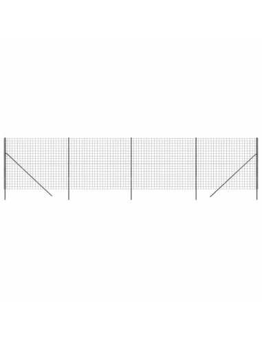 Recinzione Metallica Antracite 1,6x10 m in Acciaio Zincato