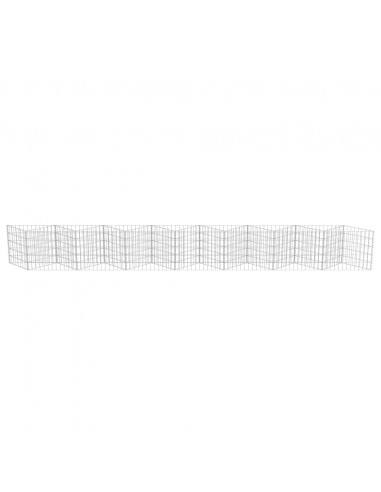 Gabbione in Acciaio Zincato 450x30x50 cm