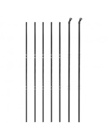 Recinzione a Rete Antracite 2x10 m