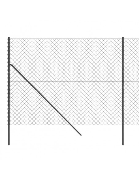 Recinzione a Rete Antracite 2x10 m