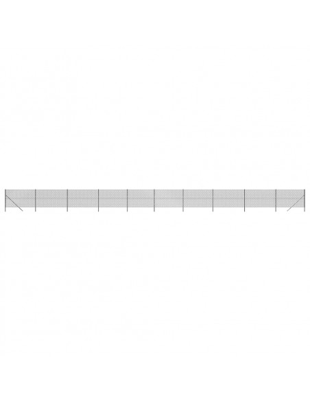 Recinzione a Rete Antracite 1,6x25 m