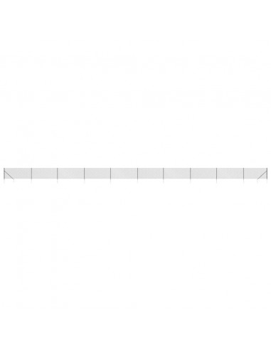 Recinzione a Rete con Picchetti Ancoraggio Antracite 1,1x25 m