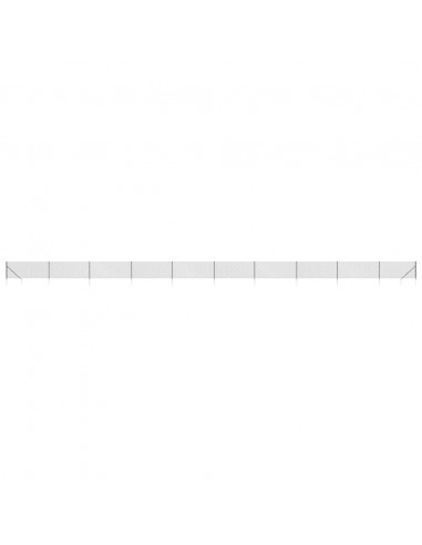 Recinzione a Rete con Picchetti Ancoraggio Antracite 0,8x25 m