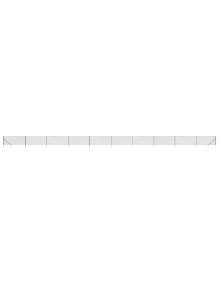 Recinzione a Rete con Picchetti Ancoraggio Antracite 0,8x25 m