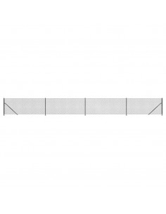 Recinzione a Rete con Flangia Antracite 1,1x10 m 2