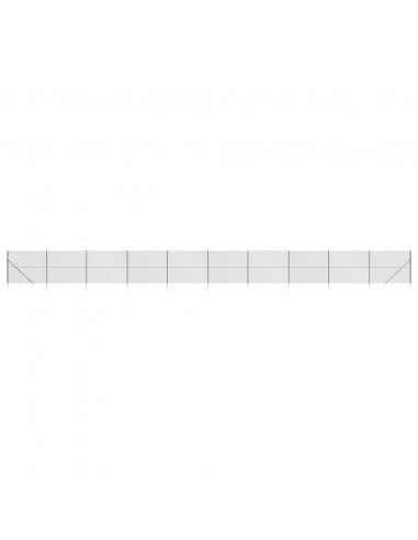 Recinzione a Rete con Picchetti Ancoraggio Antracite 2,2x25 m