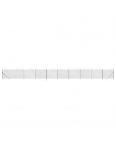 Recinzione a Rete con Picchetti Ancoraggio Antracite 1,8x25 m 2