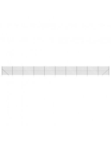 Recinzione a Rete con Picchetti Ancoraggio Antracite 1,8x25 m