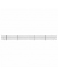 Recinzione a Rete con Picchetti Ancoraggio Antracite 1,6x25 m 2