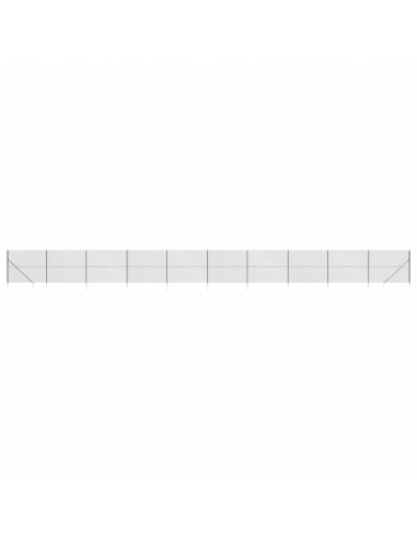 Recinzione a Rete con Picchetti Ancoraggio Antracite 1,6x25 m