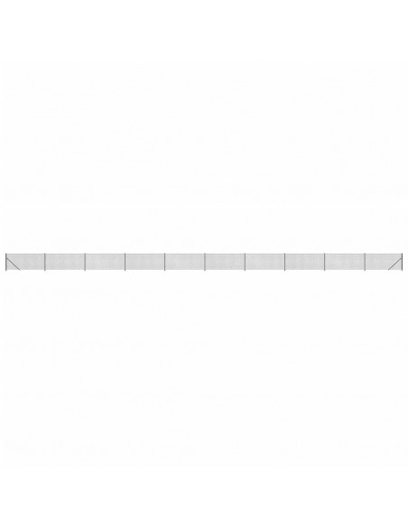 Recinzione a Rete con Flangia Antracite 1x25 m