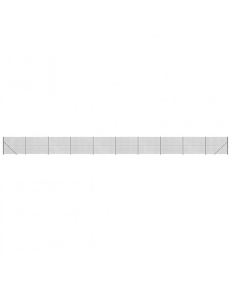 Recinzione a Rete con Flangia Antracite 1,8x25 m