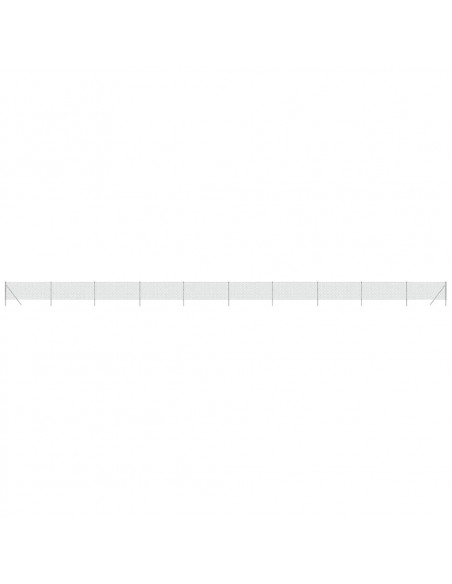 Recinzione a Rete Argento 0,8x25 m