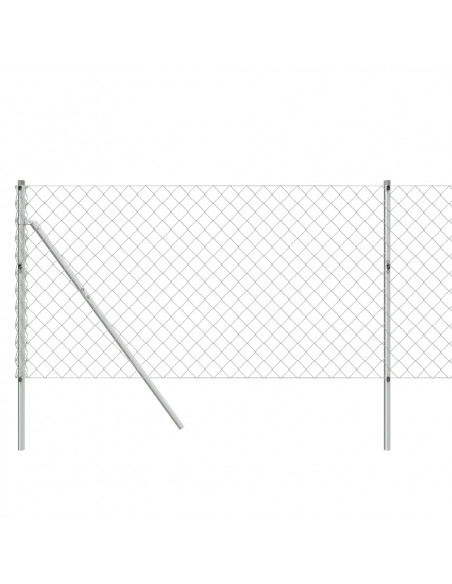 Recinzione a Rete Argento 1,1x10 m