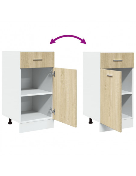 Armadio Inferiore Cassetto Rovere Sonoma 40x46x81,5 Multistrato